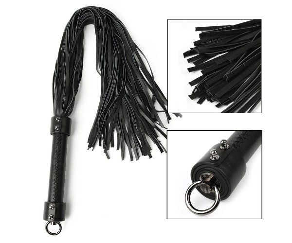 Genuine Leather Whip - Äkta Läderpiska 75cm 