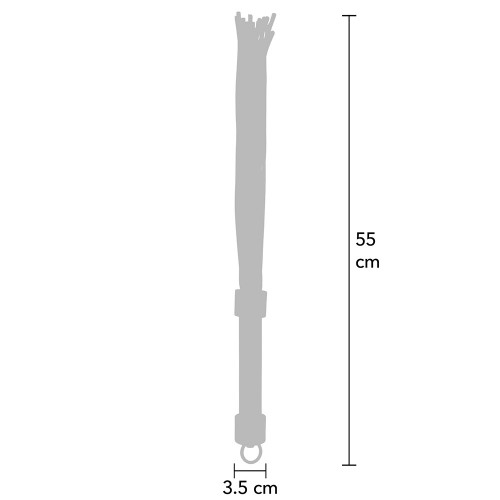 Genuine Leather Knot Flogger - Läderpiska 55cm