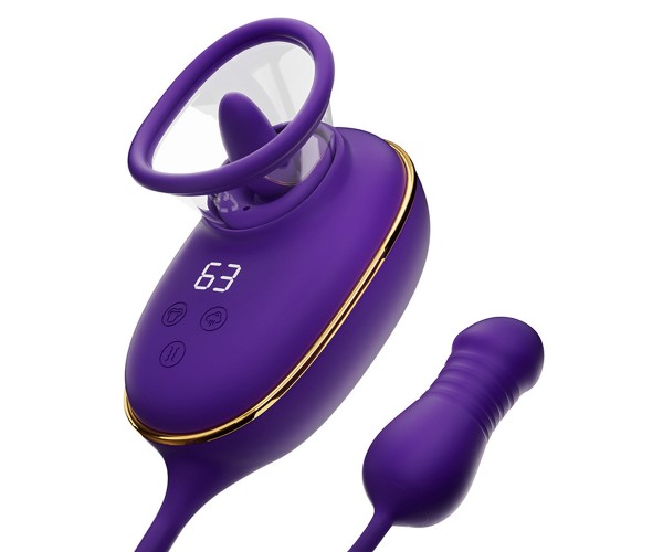 Licking Clit Pump & Anal Thrusting Stimulator