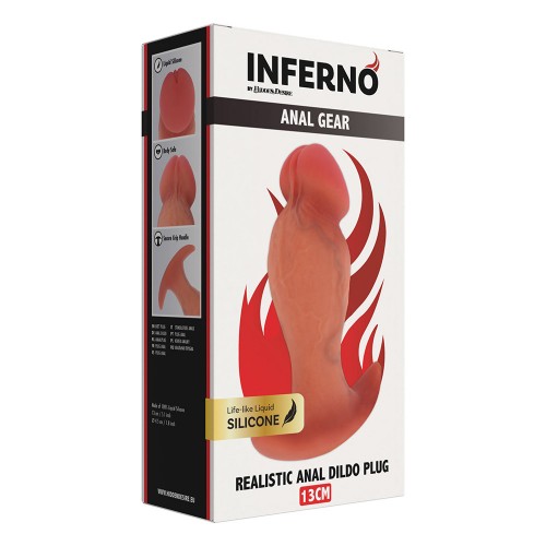 Inferno Realistic Liquid Silicone Plug - 13 cm
