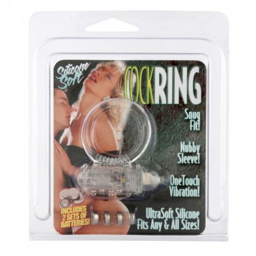 Vibrating Silicone CockRing - Klar