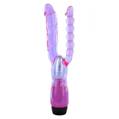Double Penetrating Vibrator - Lila