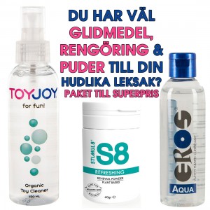 Paketpris Rengöring, Glidmedel & Puder