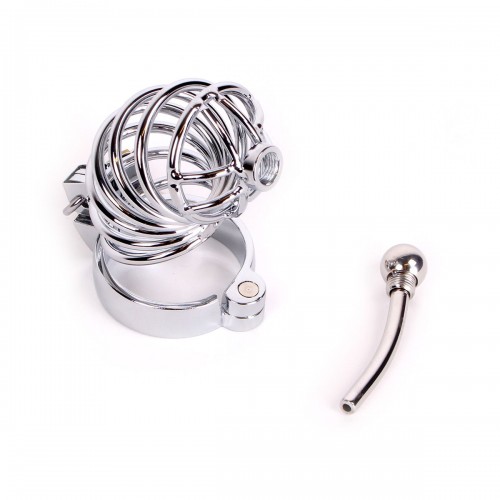 Chastity Metal Cage With Penis Plug 11,5 cm