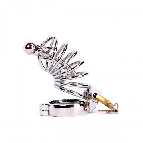 Chastity Metal Cage With Penis Plug 11,5 cm