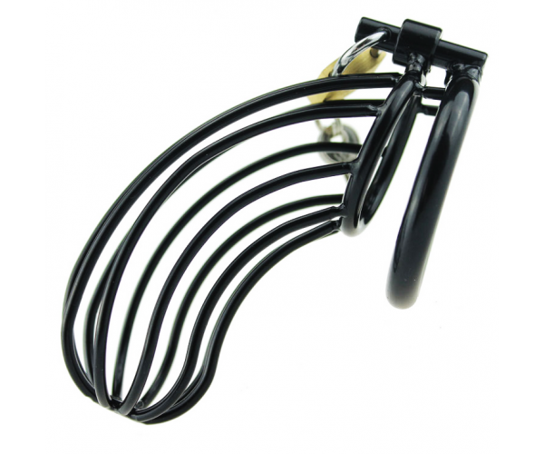 Chastity Metal Cage 12 cm - Svart Kyskhetsbur
