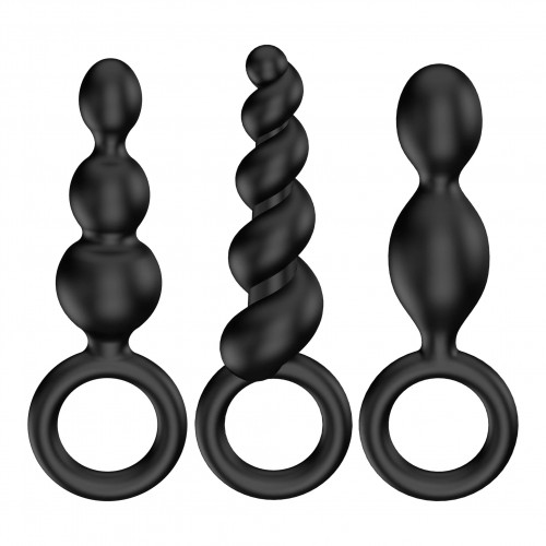 Satisfyer Booty Call Plugs - 3-pack Black