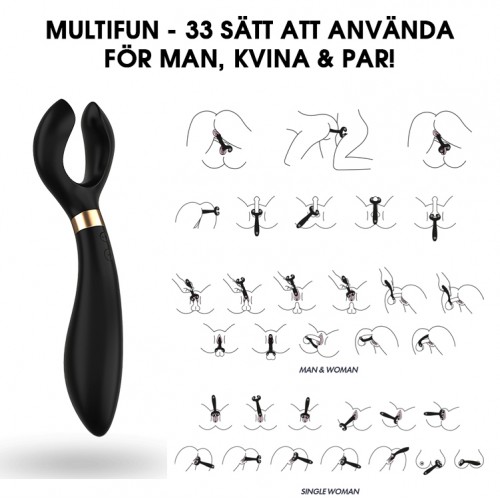 Satisfyer Endless Fun - Fler Än 33 Olika Njutningsvarianter! - Svart