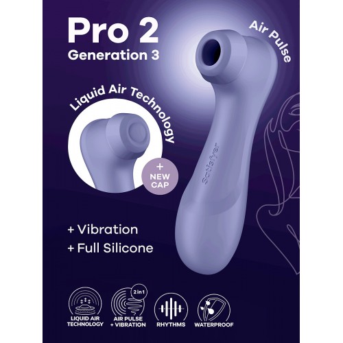 Satisfyer Pro 2 Generation 3 With Liquid Air - Lila
