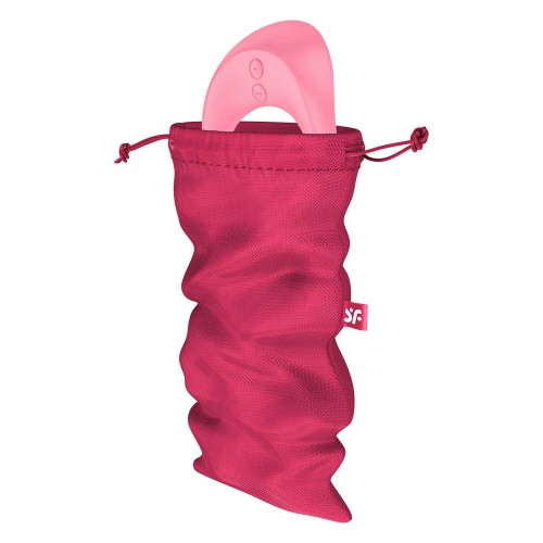 Satisfyer Treasure Bag M Pink – diskret förvaringspåse för sexleksaker i rosa