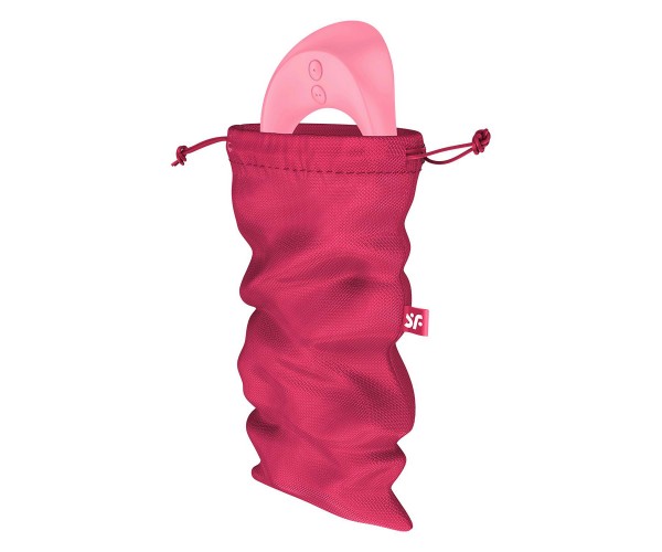 Satisfyer Treasure Bag M Pink – diskret förvaringspåse för sexleksaker i rosa