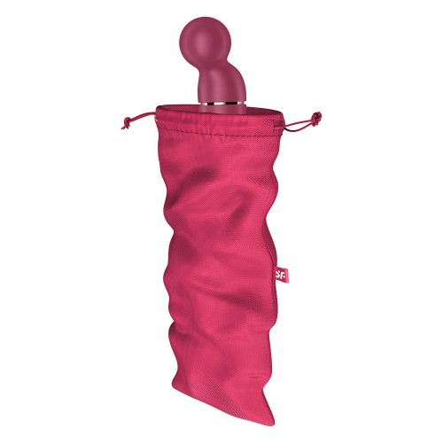 Satisfyer Treasure Toy Bag XL Pink – diskret förvaringspåse för stora sexleksaker i rosa