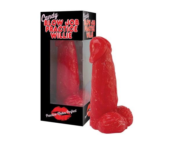Candy Blow Job Practice Willie - Godis-snopp Med Jordgubbssmak