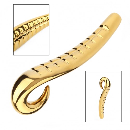 Mr Steel Devils Tongue Dildo - Gold