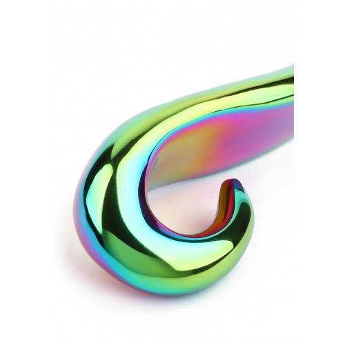 Mr Steel Devils Tongue Dildo - Rainbow