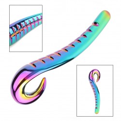 Mr Steel Devils Tongue Dildo - Rainbow