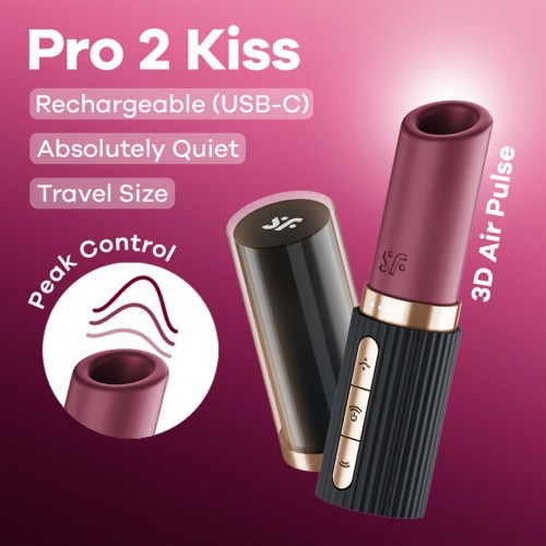 Satisfyer Pro 2 Kiss - Air Pulse Vibrator Lipstick
