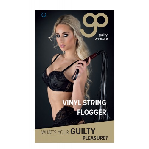 Vinyl String Flogger - Piska med Konstläderfransar
