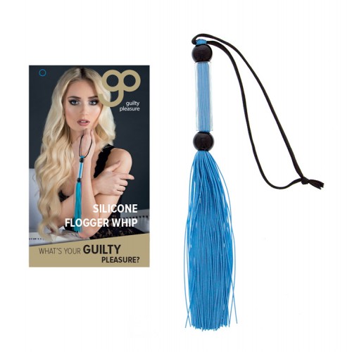 Silicone Mini Flogger - 29 cm Blå 