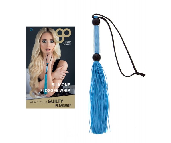 Silicone Mini Flogger - 29 cm Blå 