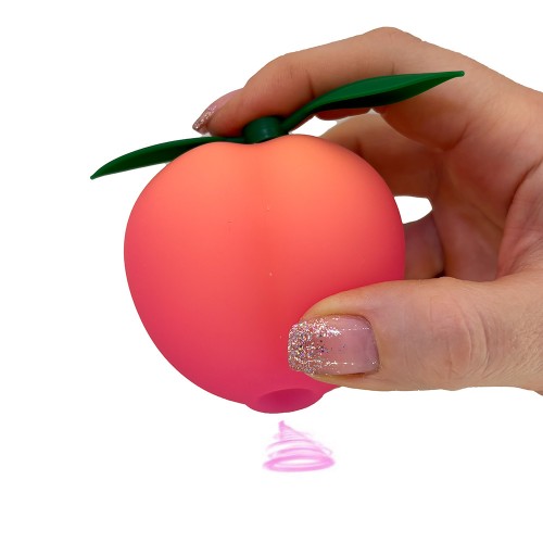 ROMP Pink Peach klitorisstimulator med Pleasure Air-teknologi i rosa silikon – 14 intensiteter och vattentät