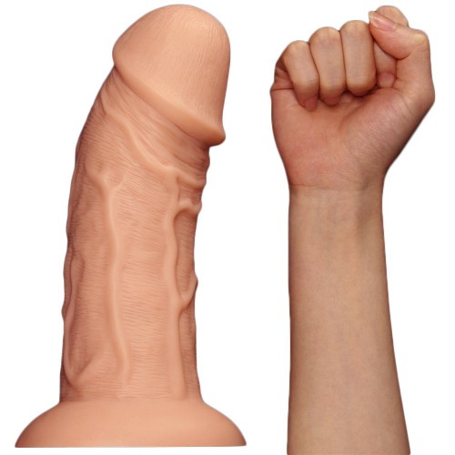 Lovetoy Realistic Curved Thick dildo för G-punktsstimulering med tydliga ådror – grov realistisk dildo