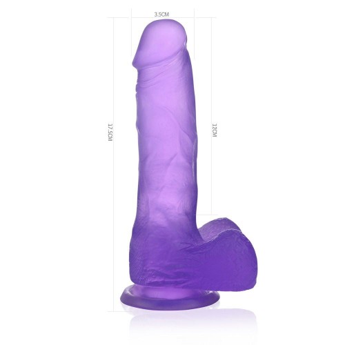 Jelly Studs Dildo Purple - Naturtrogen Dong Med Sugpropp