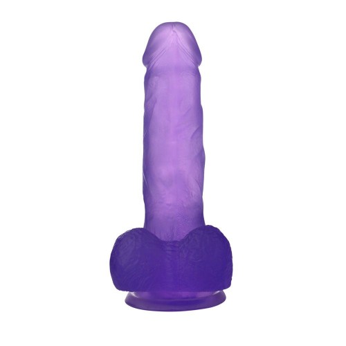 Jelly Studs Dildo Purple - Naturtrogen Dong Med Sugpropp