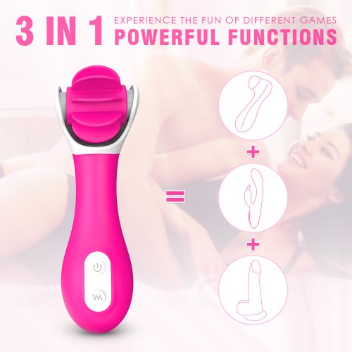 Crazy Tongue - Vibrator med Slickfunktion