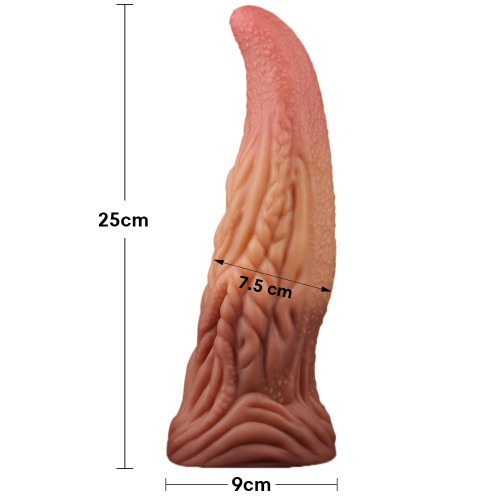 Dual Layered Platinum Silicone Tongue 10" - Silikontunga i Monstersize