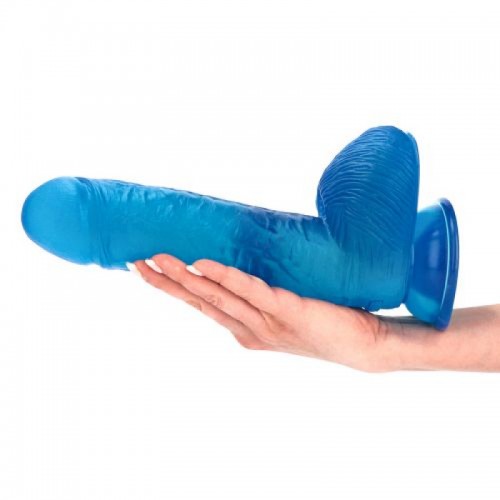Italian Cock Attila 28 cm - Tjock XXL Dildo - Blå