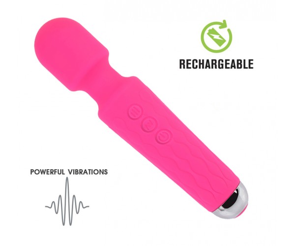 Exclusive Silicone Wand Cerise