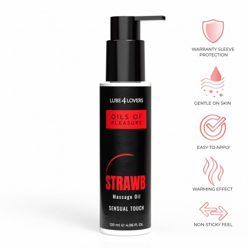 Oils Of Pleasure Massage Oil - Jordgubb