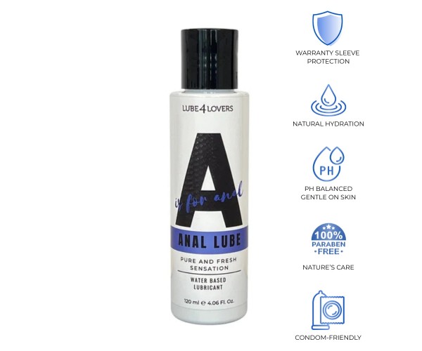 A Is For Anal Lube - Vattenbaserat Glidmedel 120ml