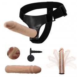 Strap-on Mildred - Bendable Soft Skin Multi Dildo