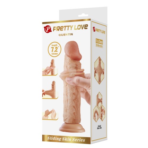 Quentin Realistic Sliding Skin Dildo 18,4 cm