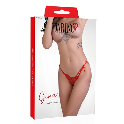 Gina Spicy V-string Red - L/XL