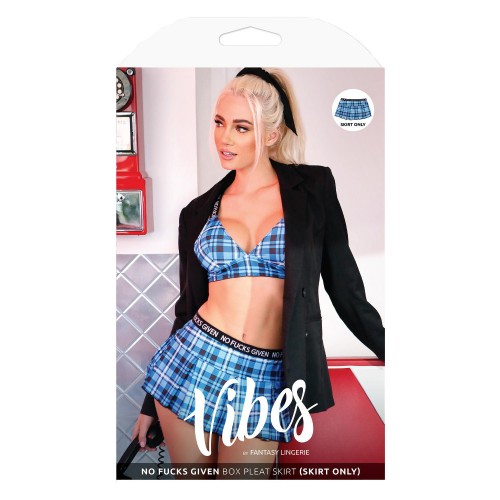 No Fucks Given Skirt Blue - M/L