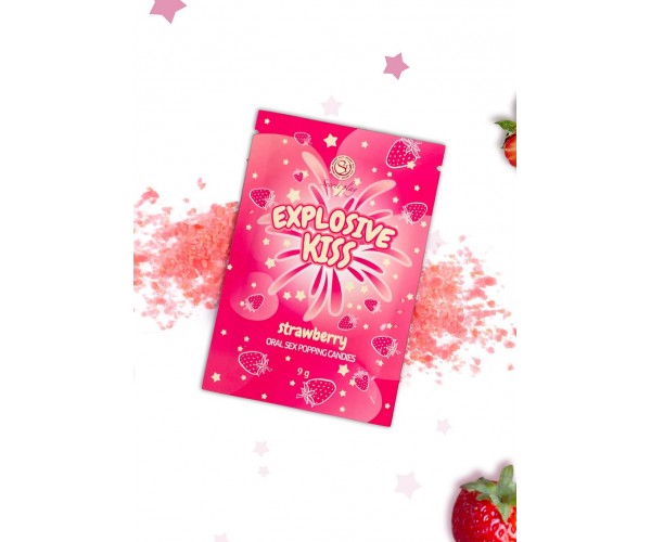 Oral Sex Popping Candy - Explosivt jordgubbsgodis för oralsex & förspel 