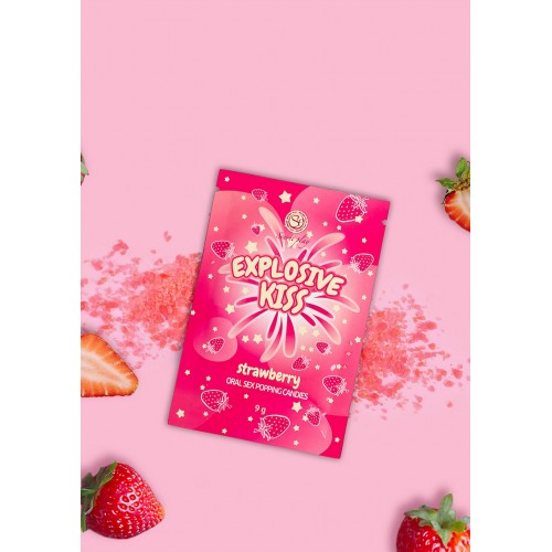 Oral Sex Popping Candy - Explosivt jordgubbsgodis för oralsex & förspel 
