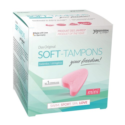 Soft Tampons Mini (3-Pack) - Snörlösa Tamponger För Sex & Frihet