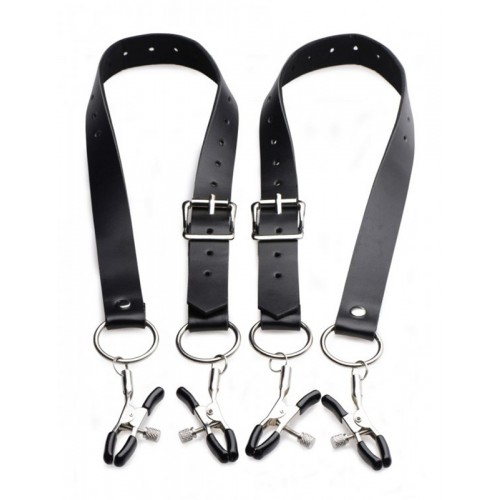 Labia Spreader Straps With Clamps