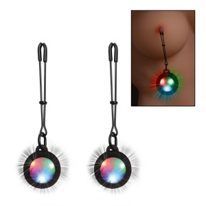 Tweezer Nipple Clamps with LED Lights
