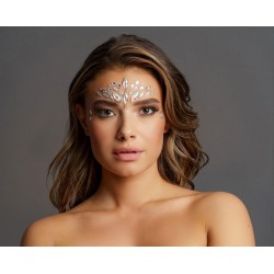 Dazzling Crowned Face Bling Stickers