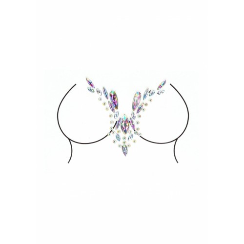 Dazzling Deep-V Cleavage Bling Stickers