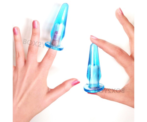 Anal Finger Mini Buttplug – Blå