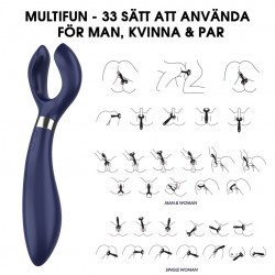 Satisfyer Multifun 3 - 33 Olika Njutningsvarianter! - Blå