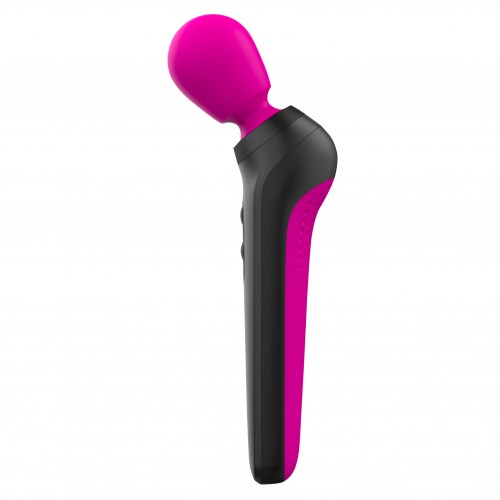 Palm Power Extreme Massage Wand rosa – extra kraftfull massagestav med flexibelt huvud och flera vibrationslägen