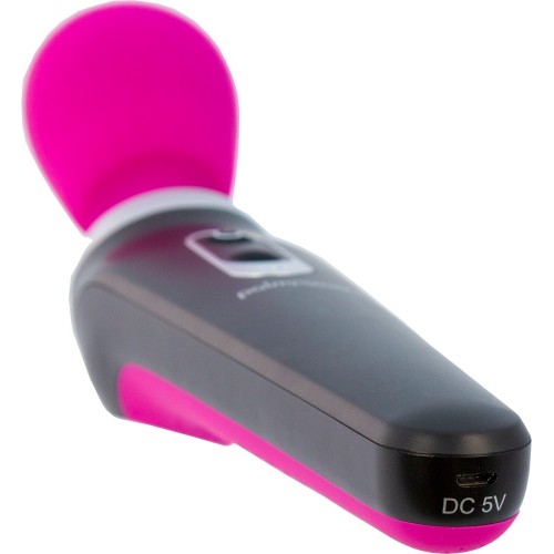 Palm Power Extreme Massage Wand rosa – extra kraftfull massagestav med flexibelt huvud och flera vibrationslägen