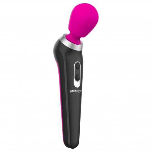 Palm Power Extreme Massage Wand rosa – extra kraftfull massagestav med flexibelt huvud och flera vibrationslägen